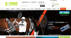 Desktop Screenshot of extreme-tennis.fr
